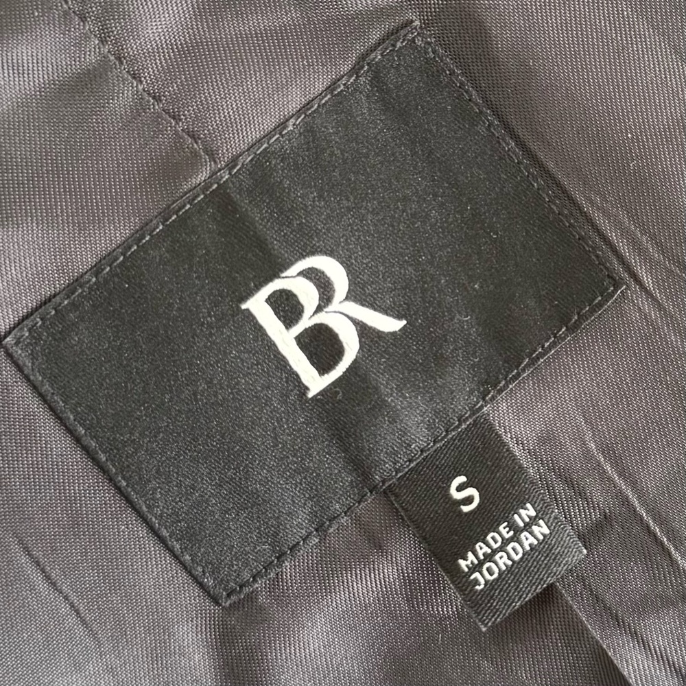 Banana Republic Olinda Oversized Italian Herringbone Blazer Grey Sz S - Picture 12 of 15